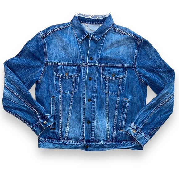 Balenciaga 2017 collection blue denim jacket Men XL - Picture 2 of 13